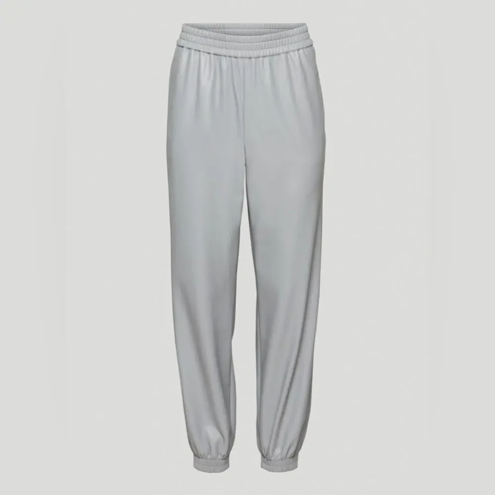 BABATON Aritzia Zedel Vegan Leather Jogger Pant in Marble Grey size 2XL